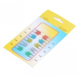 Set 10 sigurante auto mini cu LED elSales ELS-SALM10, multicolor