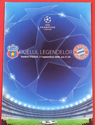 Program meci fotbal STEAUA BUCURESTI-BAYERN MUNCHEN(Champions League 17.09.2008) foto