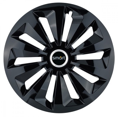 Set 4 capace roti Fox negru R16 pentru gama auto Smart foto