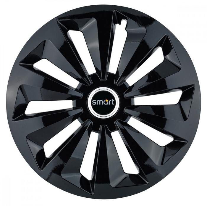 Set 4 capace roti Fox negru R16 pentru gama auto Smart