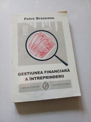 Gestiunea financiara a intreprinderii - Petre Brezeanu foto