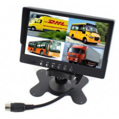 Display auto de 7″ cu 4 canale, 12V – 24V, D710 cu telecomanda