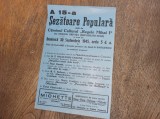 Cumpara ieftin AFIS 1945 : A 15-A SEZATOARE POPULARA DATA DE CAMINUL CULTURAL &#039;&#039;REGELE MIHAI I&#039;&#039;, DIN ORASUL GRIVITA ( BUCURESTII- NOUI )