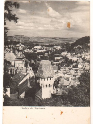 CPIB 22170 - CARTE POSTALA - VEDERE DIN SIGHISOARA, RPR foto