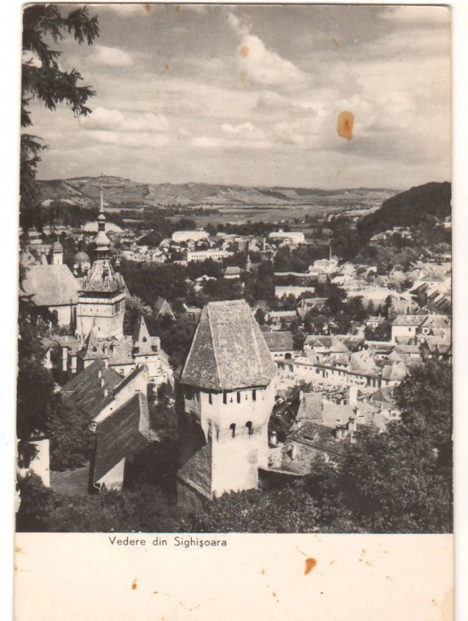 CPIB 22170 - CARTE POSTALA - VEDERE DIN SIGHISOARA, RPR