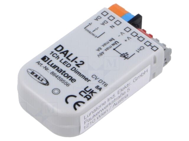 Alimentator Pulsatoriu LED Lunatone DALI 1CH 12-48VDC 8A IP20 59x33x15mm -20&divide;60&deg;C