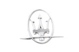 Emblema Maserati Ghibli M157 2016 Originala | Sigla Auto Fata Spate Logo