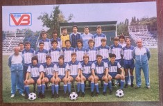 QW28 - Tematica sport - fotbal - lotul echipei de fotbal Victoria Bucuresti - anul 1987