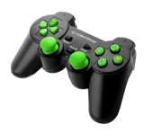 Controller cu fir PS3/PC Esperanza Trooper, USB, 12 butoane, negru/verde