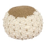 Cumpara ieftin Taburet puf Boha Boho Pako World Natural 40x40x30 cm