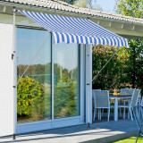 Outsunny Copertina pentru soare pentru exterior tip rulou cu manivela, inaltime si unghi reglabil, 200x150cm