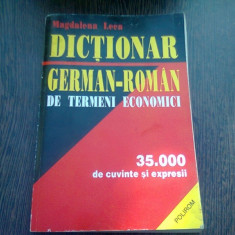DICTIONAR GERMAN-ROMAN DE TERMENI ECONOMICI - MAGDALENA LECA
