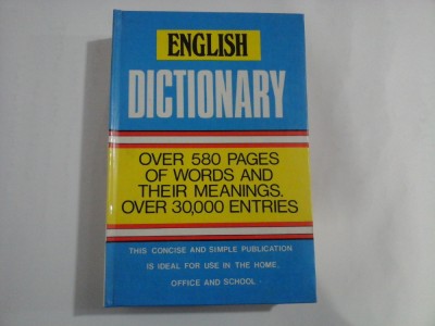 ENGLISH DICTIONARY foto