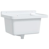 Cumpara ieftin Chiuveta lavoar pentru montare pe perete alb 50x35x24 cm rasina