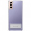 Husa TPU Samsung Galaxy S21+ 5G, Standing Cover, Transparenta EF-JG996CTEGWW