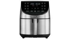 Friteuza cu aer cald Tesla AF701BX, 7L, 0-60 minTouch screen, 1700W, Negru-Inox