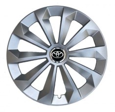 Set 4 Capace Roti Autohelix MSA&reg;, potrivite jantelor de R14, pentru Toyota, model fame cromat