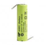 Acumulator industrial GP Ni-MH AA R6 13.9x48 mm 1.2V 2200mAh cu lamele sudate, G&amp;P