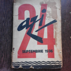 REVISTA AZI, SEPTEMBRIE 1936