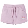 Pantaloni pentru copii cu șnur, lila combinat, 140 10973, vidaXL