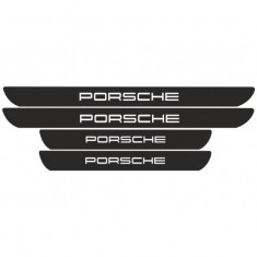 Set Protectie Praguri Sticker Porsche Negru