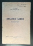 C. Sassu - Rom&acirc;nii și ungurii: premize istorice (1940)