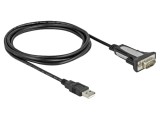 Convertor USB-RS232; D-Sub 9pin mufă,USB A mufă; 3m; negru