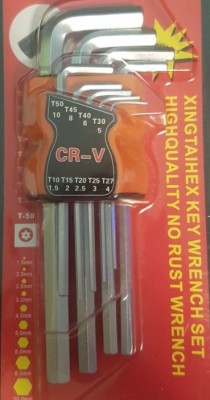 Set chei hexagon 9 bucati foto