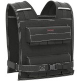 SPORTNOW Vestă cu Greutăți Reglabilă 20kg cu 20 de Greutăți, Vestă cu Benzi Reflectorizante, Potrivire Str&acirc;nsă pentru Antrenament Acasă, Alergare și F