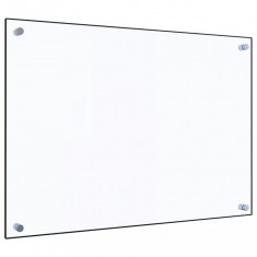 vidaXL Panou antistropi bucătărie transparent 70x50 cm sticlă securiz.