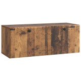 vidaXL Oglindă TV montată pe perete Lemn vechi 78,5 x 31 x 30 cm 899233