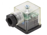 Conector cu valvă mufă format A 18mm mamă PIN 3 &icirc;n unghi 90&deg;