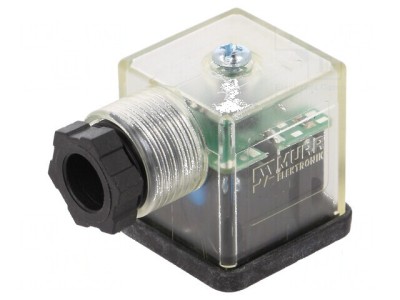 Conector cu valvă mufă format A 18mm mamă PIN 3 &amp;icirc;n unghi 90&amp;deg; foto