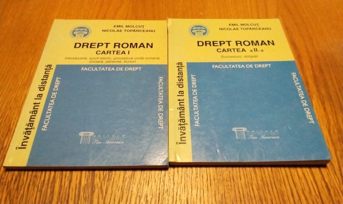 DREPTUL ROMAN - Cartea I + II - Emil Molcut, Nicolae Toparceanu - 2002