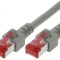 Cablu Patch Cord S/FTP Cat6 15m Gri LSZH