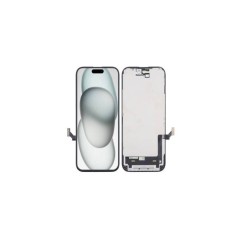 Display ecran cu Touchscreen si Rama pentru Apple Iphone 15, ZY Incell, Negru