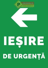 Indicator de securitate iesire foto