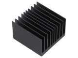 Radiator extrudat cu aripioare BGA negru 37,5mm