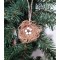 Set de 5 ornamente handmade rustice pentru bradul de Craciun