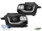 Set de faruri de tuning potrivit pentru Chevrolet Camaro 2009-2013 cu baza neagra, stanga si dreapta Performance AutoTuning