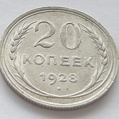 422. Moneda Uniunea Sovietica (URSS) 20 kopeiks 1928 - Argint