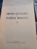 M. Florian - Empirio-criticismul și filosofia imanenței (Extras din Istoria filosofiei moderne), vol. III