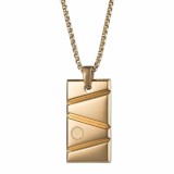 Medalion fashion military barbatesc MBrands Dog Tag Auriu
