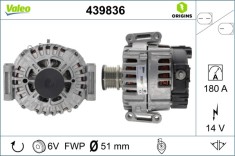 VALEO 439836 VALEO ORIGINS NEW OE TECHNOLOGY Generator / Alternator