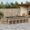 VidaXL Set mobilier grădină cu perne, 17 piese bej combinat poliratan 3211788