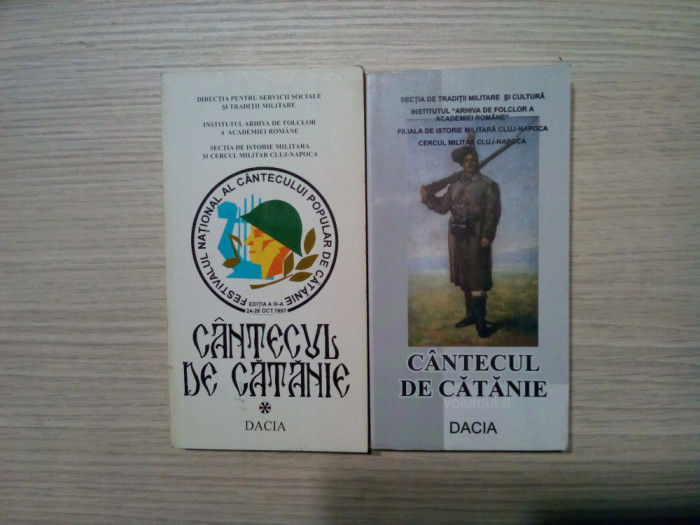 CANTECUL DE CATANIE - 2 Vol. - I. Seuleanu, V. Tutulea (autograf) -1997-2002