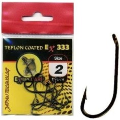 Carlige Extra Carp Teflon Hooks Series EX333, Nr.6, 10buc/pac foto