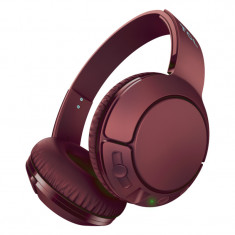 Casti audio On Ear Bluetooth TCL, 10 m, microfon incorporat, banda ajustabila, Burgundy foto