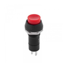 Intrerupator OFF-ON rosu prin apasare cu retinere rotund 1A 230VAC