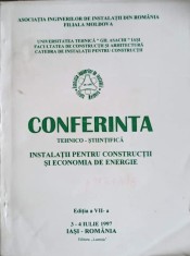 CONFERINTA TEHNICO-STIINTIFICA. INSTALATII PENTRU CONSTRUCTII SI ECONOMIA DE ENERGIE-ASOCIATIA INGINERILOR -241603